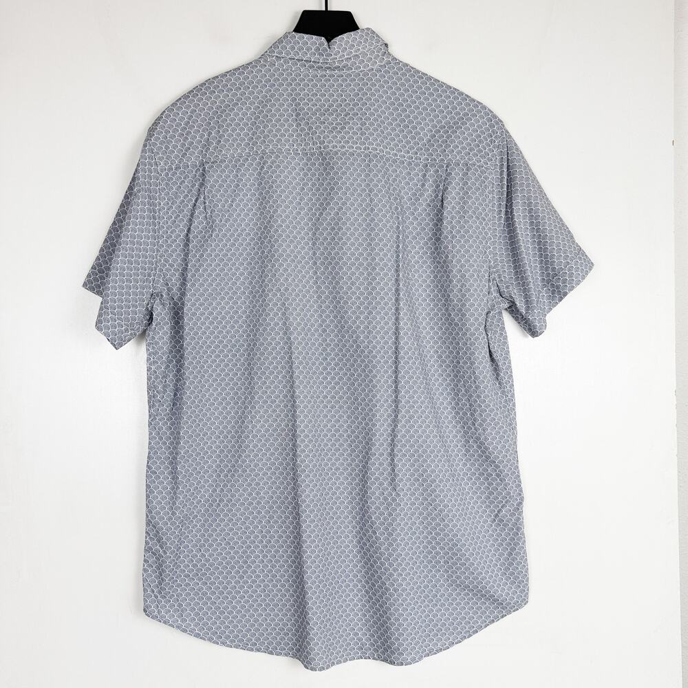 Rails Mens Carson Button Down Shirt Dot Armour Ink Blue Lyocell Blend - L - Picture 6 of 9